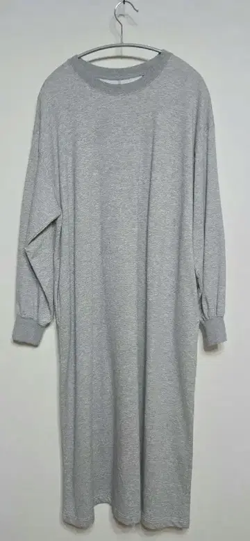 택 포함 새상품! BLUE BLUE 그레이 롱 슬리브 튜닉 원피스