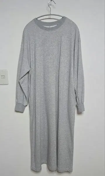 택 포함 새상품! BLUE BLUE 그레이 롱 슬리브 튜닉 원피스