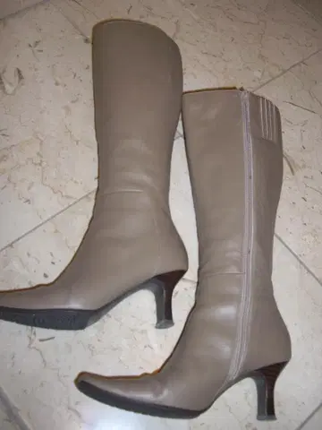 천연 가죽 마드라스 모데로 미 라인 롱 부츠 23 그레이지