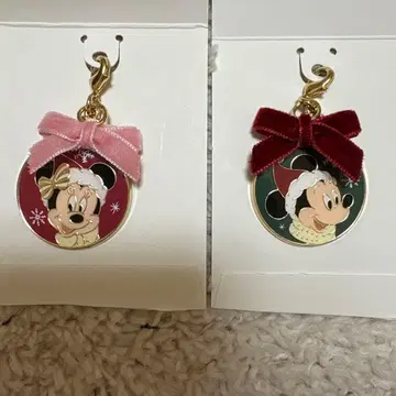 디즈니 크리스마스 참 미키 미니 세트