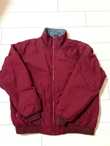 L.L.Bean 버건디 나일론 자켓