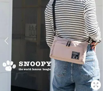 미사용 새상품 스누피 지갑 숄더백 미니백 사코슈 베이지