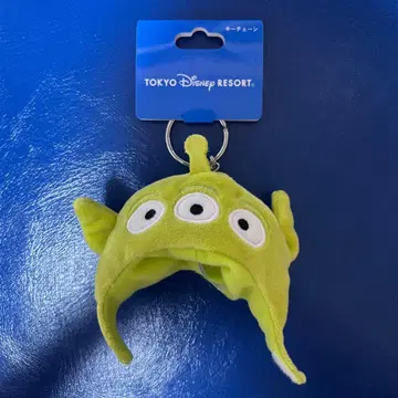 디즈니 리틀 그린 팬 캡 키체인 키링