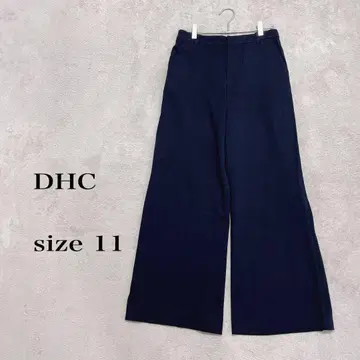 DHC 비즈니스 깔끔 와이드 팬츠 네이비 사이즈 11