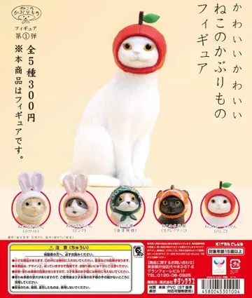 귀여운 귀여운 고양이 모자 피규어 전 5종 세트