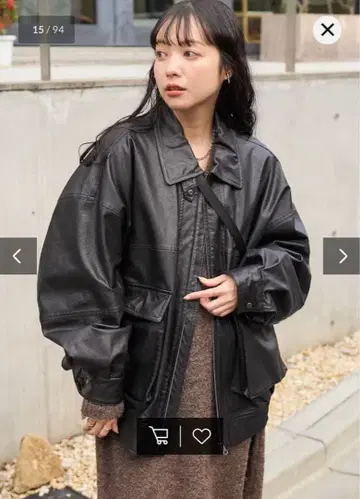 프릭스 스토어 블랙 가죽 자켓