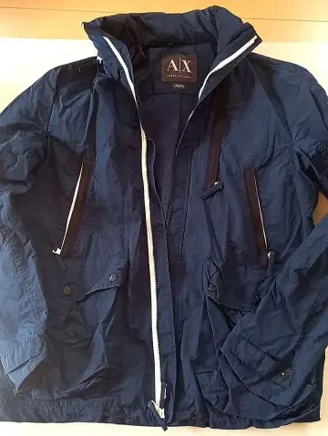Armani Exchange 네이비 나일론 자켓