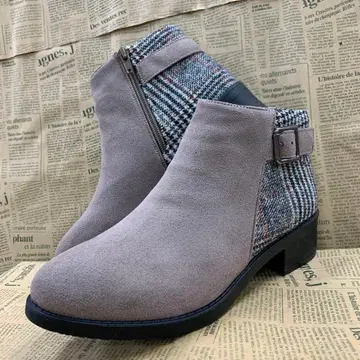 새상품 여성용 M 사이즈 경량 보아 안감 숏부츠 옅은 브라운 9768