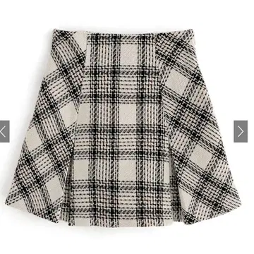 GRL 인팬 안감 부착 트위드 체크 미니 스커트