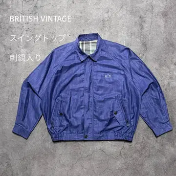 BRITISH VINTAGE 90s 스윙탑 자수 포함