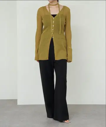 SHENERY 더블 크로스 와이드 팬츠 BLACK 40 사이즈