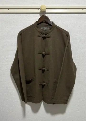 새상품급 무인양품 MUJI 기모 차이나 셔츠 자켓 브라운 L-XL