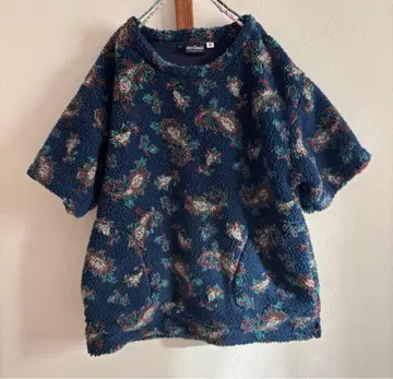 WILD THINGS x BEAMS BOY 페이즐리 보아 숏 슬리브