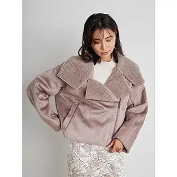 SNIDEL sustaina 무스탕 보아 자켓