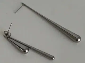 실버 티어드롭 귀걸이