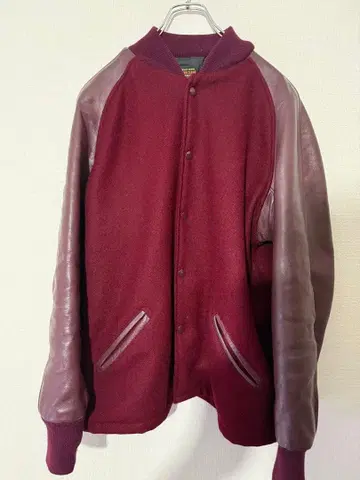 SKOOKUM 바시티 자켓 42 버건디 미국제