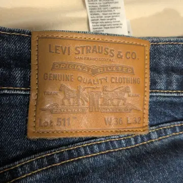 LEVI 511 데님 W36 L32