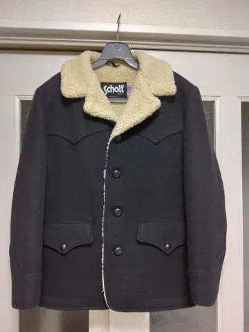 schott 런치 코트 38 보아 블랙 USA