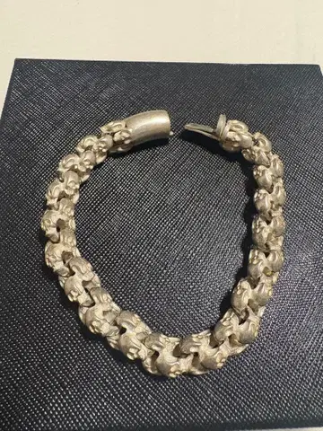 해골 스컬 해골 팔찌 y2k 아카이브 실버 빈티지