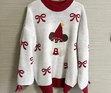릴린린 디즈니 크리스마스 모티브 스웨터 2025
