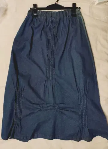 스트레치 데님 디자인 플레어 스커트