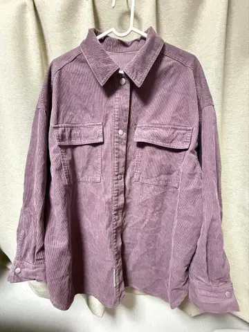 LEPSIM 코듀로이 BIG 셔츠 퍼플