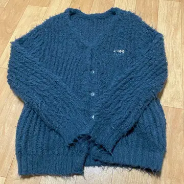 chico 니트 가디건 차콜 그레이