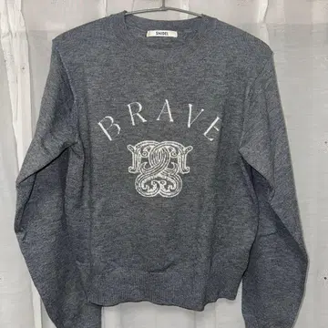 SNIDEL 스나이델 BRAVE 로고 니트 블랙