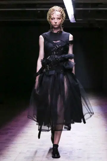 noir kei ninomiya 22aw 튤 원피스