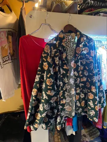 개 오버 사이즈 셔츠