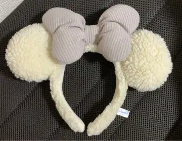 디즈니 미니 리본 머리띠 복슬복슬