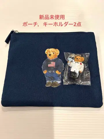 폴로 랄프로렌 파우치, 키링 2개 세트 미사용 새상품