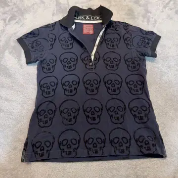 마크앤로나 스컬 패턴 피케 셔츠 M