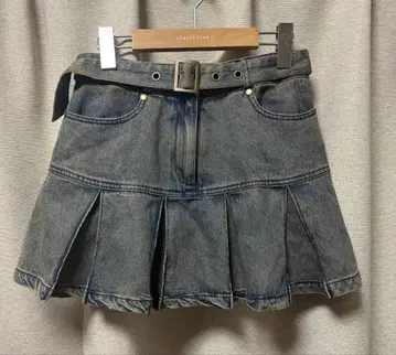 A LAND 3.3 Field Trip 플리츠 데님 스커트