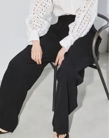 TODAYFUL 더블턱 트윌 트라우저 블랙 36