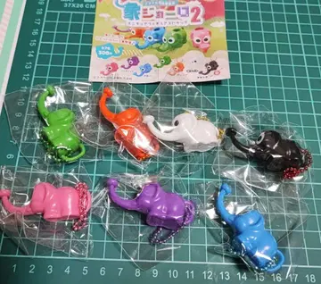 컬러풀 코끼리 조로 2 캡슐 토이 전 7종 세트