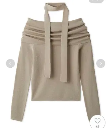 FRAY I.D 프레이 아이디 울 아크릴 오프숄더 풀오버 니트