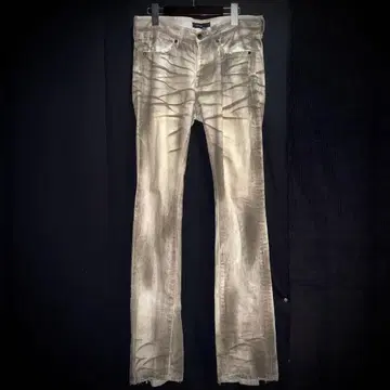 civarize 크러쉬 가공 스키니 플레어 팬츠 V계 시크 스타일