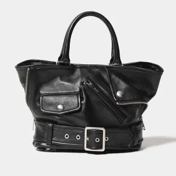 beautiful people 라이더스 키즈 토트 백 천연 가죽 레더