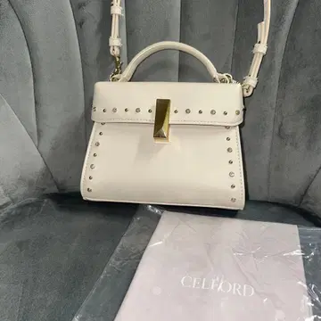 CELFORD 뤼탕 비쥬 스터드 미니백 아이보리 S 사이즈
