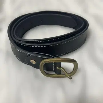 심플 블랙 가죽 벨트