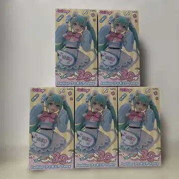 하츠네 미쿠 Fashion 피규어 Fancy 5체 세트