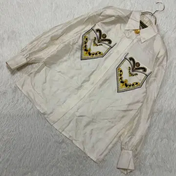 intuition 실크 블라우스 아이보리 42 오샤레