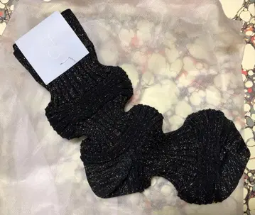 [ CFCL ] GARTER RIB GLITTER SOCKS(24AW)