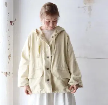 Tang 고밀도 트윌 와셔 후드 자켓