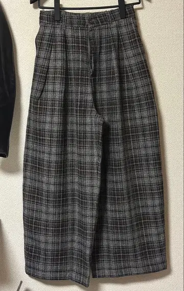 니코앤드 2턱 페인터 모듬 팬츠 그레이 체크 L