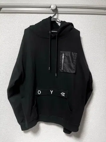 OY 속기모 풀오버 후드티 자수 로고 스터드