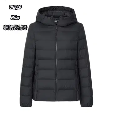 유니클로 울트라 라이트 다운 파카 M 수납 봉투 포함 블랙