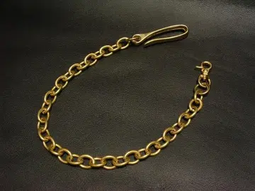 놋쇠 견고 지갑 체인 (팥 모양)