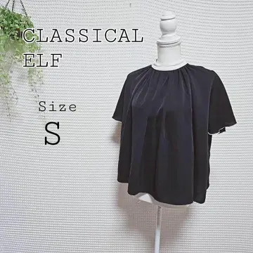 CLASSICAL ELF 블랙 반팔 상의 S